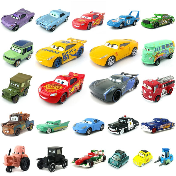 Disney Pixar Cars 3 27Styles Lightning McQueen Mater Jackson Storm Ramirez 1:55 Diecast Metal Alloy Model Toy Car Gift For Kids - Meyar