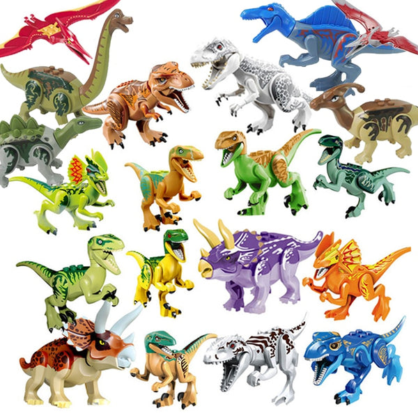 Legoings Jurassic Dinosaurs World Park Dinosaur Raptor protection zone Building Blocks Set Kids Toys juguetes Compatible Legoing - Meyar