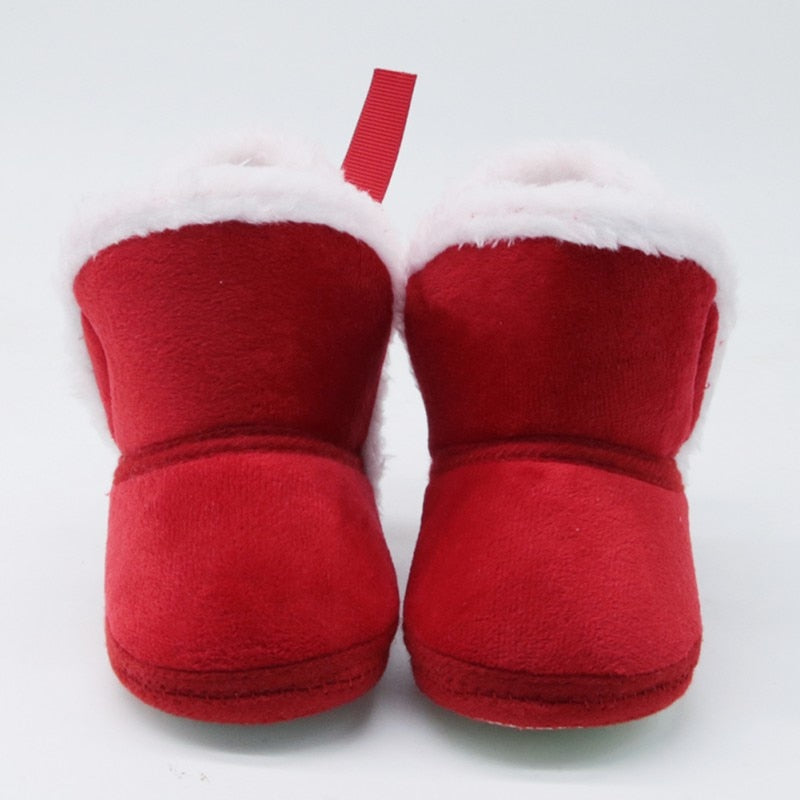 Pretty Warm Newborn Baby Girls Princess Winter Boots First Walkers Anti-slip Infant Toddler Child Girl Footwear Shoes - Meyar
